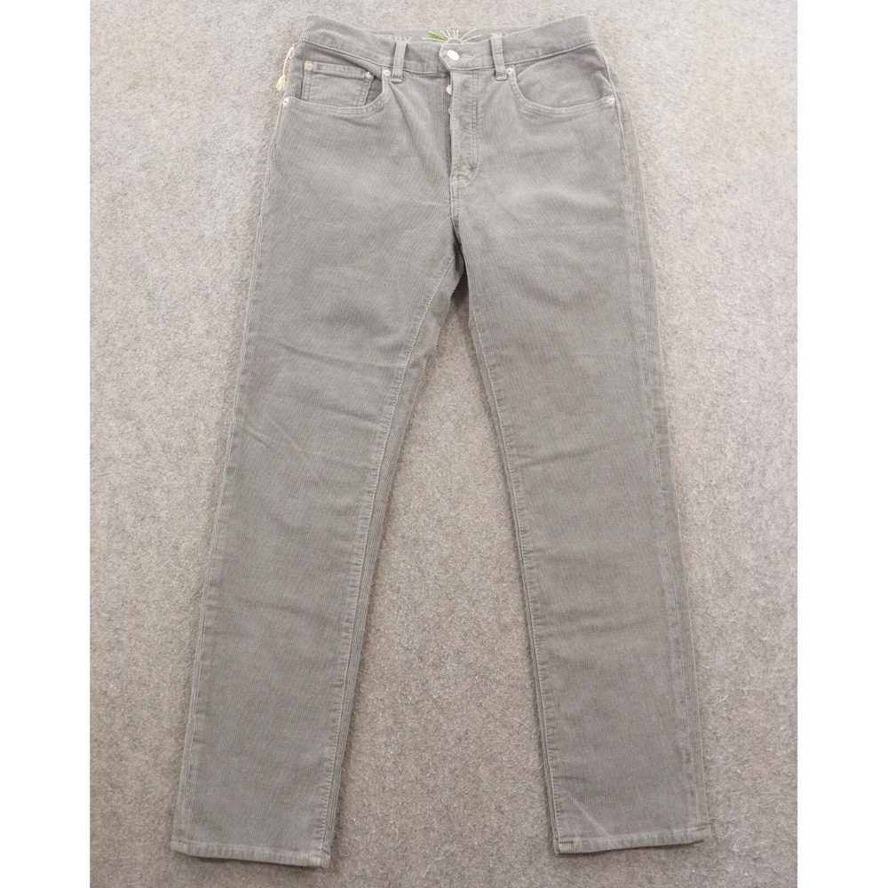 Daily Blue AG Pants Womens 26 Gray Corduroy Straight Flat Front Mid Rise New